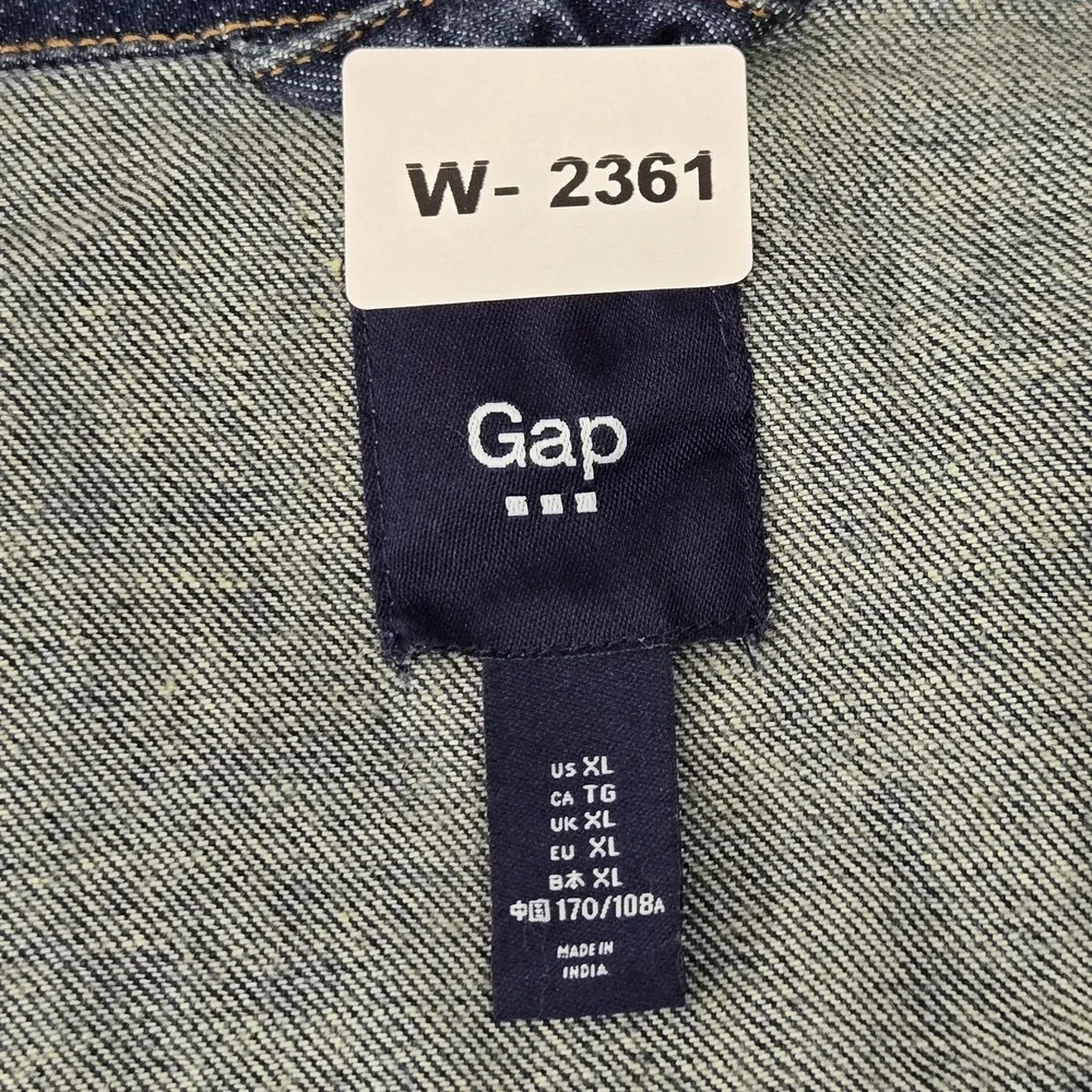 Gap Women Jacket XL Blue Denim Jacket Classic Trucker Y2K